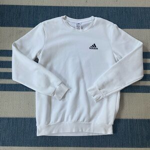 Men’s adidas white fleece sweatshirt